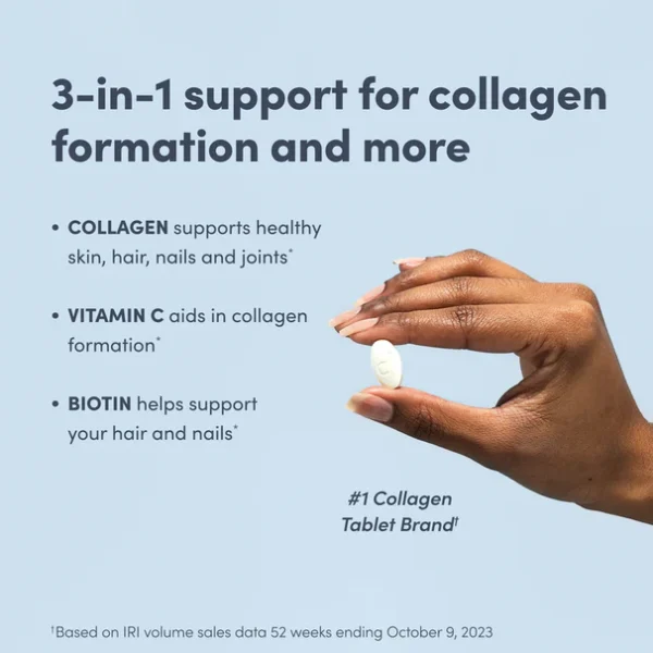 Super Collagen + Vitamin C & Biotin, 180 Tablets - Image 6